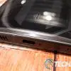 The bottom edge of the REDMAGIC 7 gaming smartphone