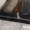 The USB-C port and speaker on the bottom of the RedMagic 6S Pro gaming smartphone