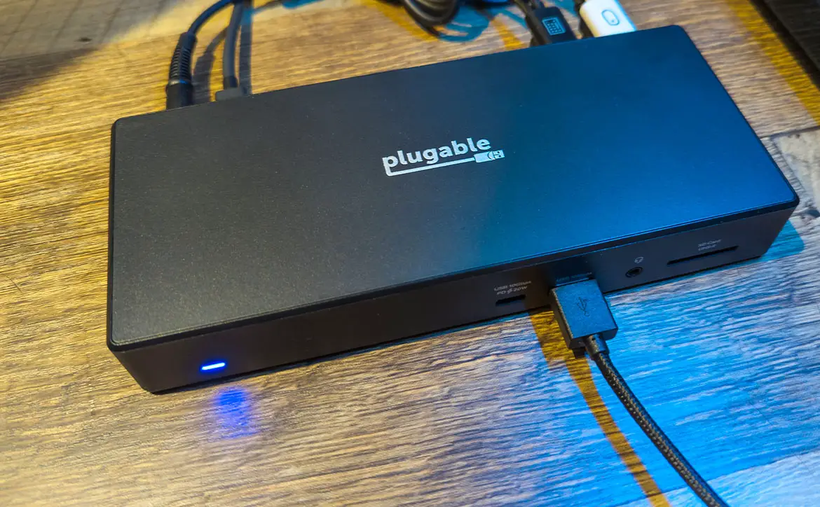 The Plugable UD-768PDZ USB-C Triple Display Docking Station