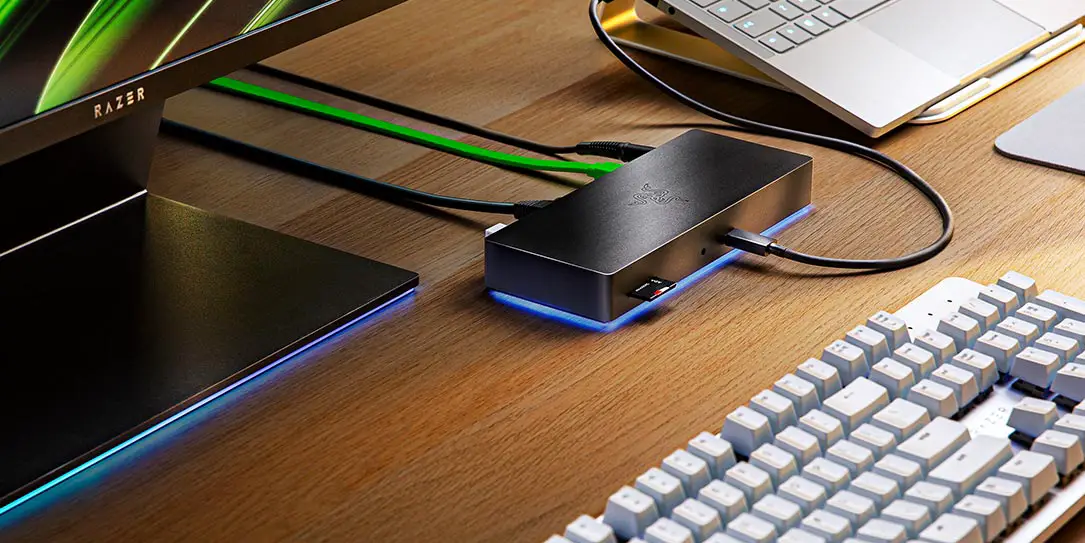 Razer Thunderbolt 4 Dock on desk