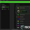 Screenshot of the Razer Synapse screenshot app showing Command Dial customization options for the Razer BlackWidow V4 Pro mechanical gaming keyboard